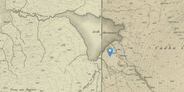 The cleared settlement of Sròmos